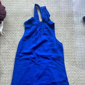 Ann Taylor Royal Blue Midi Dress